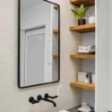 Updated bathroom in a three-level rear addition remodel in Eastern Market, Washington DC.