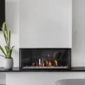 Custom fireplace in a three-level rear addition remodel in Eastern Market, Washington DC.