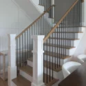 Relocated staircase in a third story pop-up addition in Logan Circle, Washington DC.