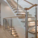 Custom staircase detail in a whole house remodel at the Wharf, Washington DC.
