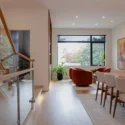 Custom dining room in a whole home renovation at the Wharf, Washington DC.